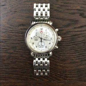 Michele CSX Watch with Silver Strap